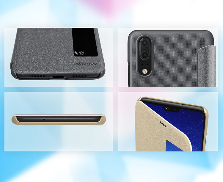 Nillkin Sparkle flipové pouzdro pro Huawei P20 - zlaté