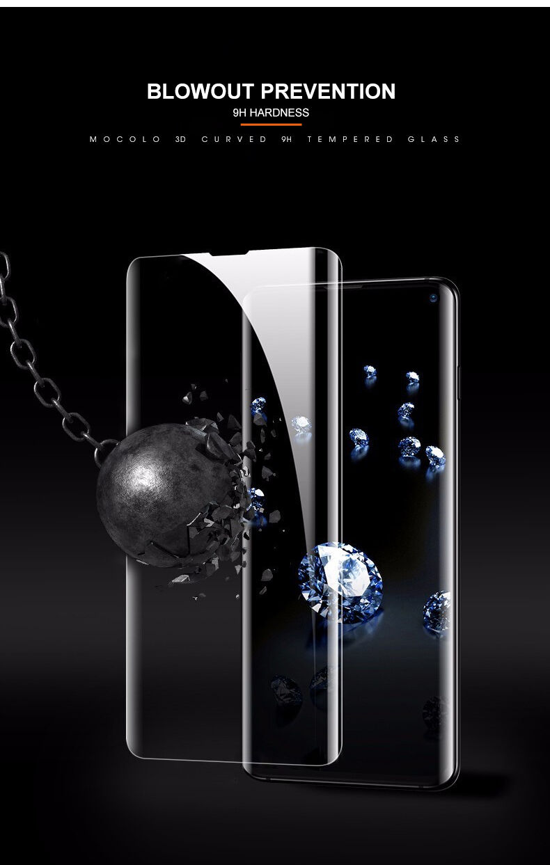Mocolo Tvrzené sklo 3D pro Samsung Galaxy S10 - čiré
