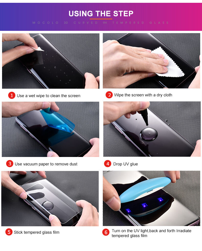 Mocolo Tvrzené sklo 3D pro Samsung Galaxy S10 - čiré