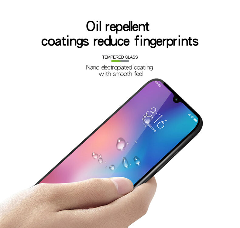 Pinwuyo Tvrzené sklo 3D pro Xiaomi Mi 9 - černé