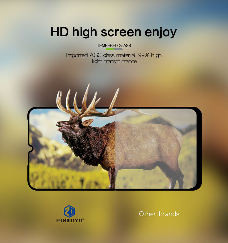 Pinwuyo Tvrzené sklo 3D pro Xiaomi Mi 9 - černé