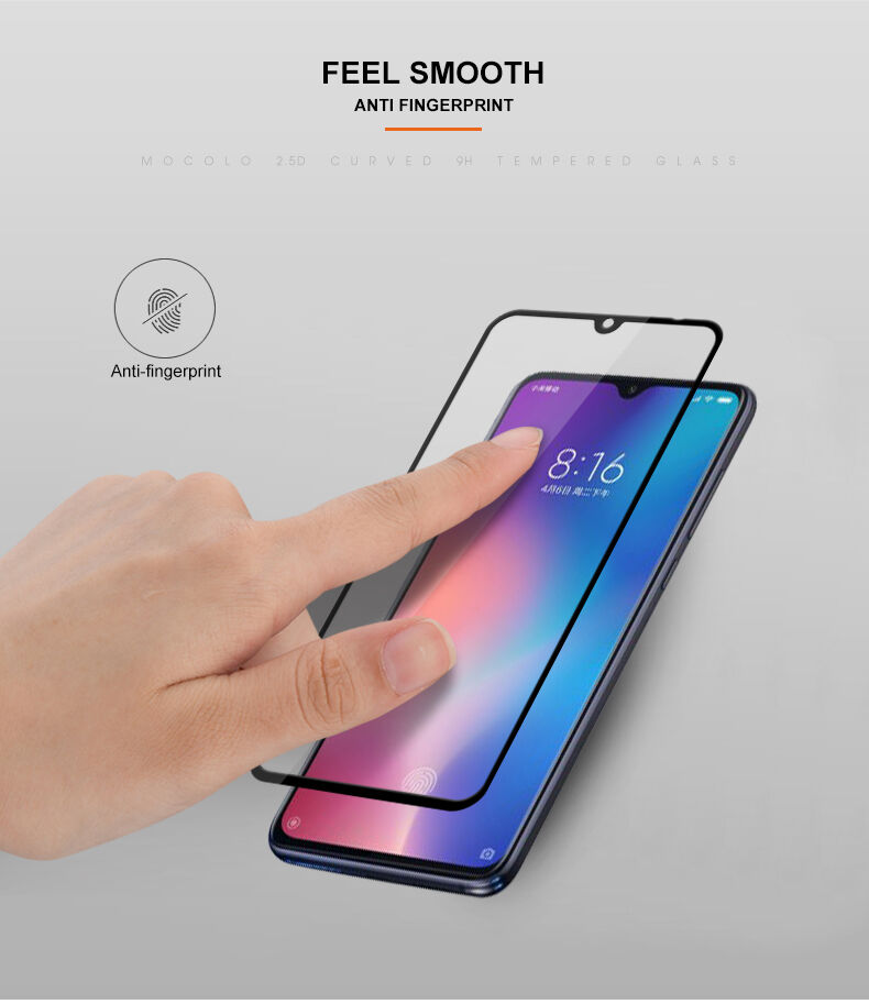 Mocolo Tvrzené sklo 3D pro Xiaomi Mi 9 - černé