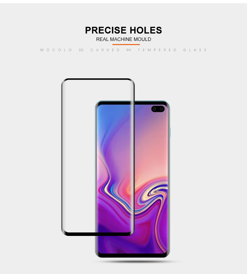 Mocolo Tvrzené sklo 3D pro Samsung Galaxy S10 - černé