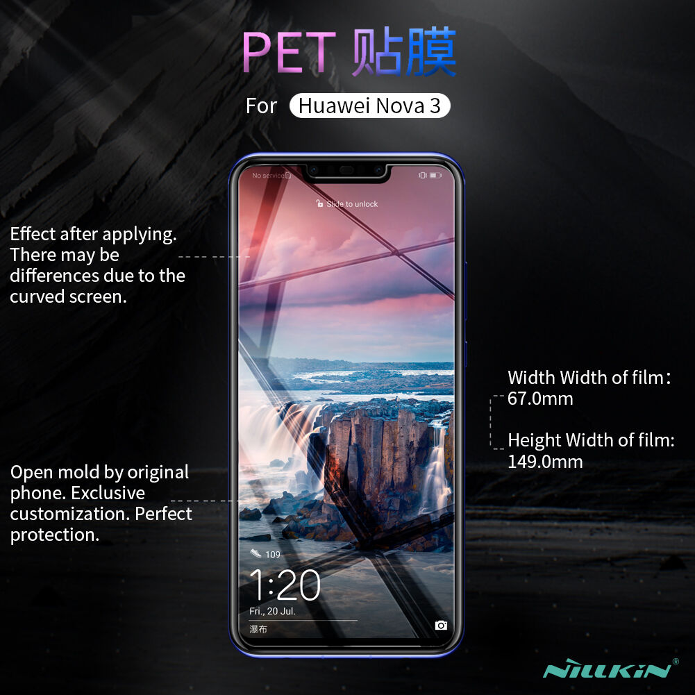 Nillkin Ochranná fólie anti-fingerprint pro Huawei Nova 3 - čirá