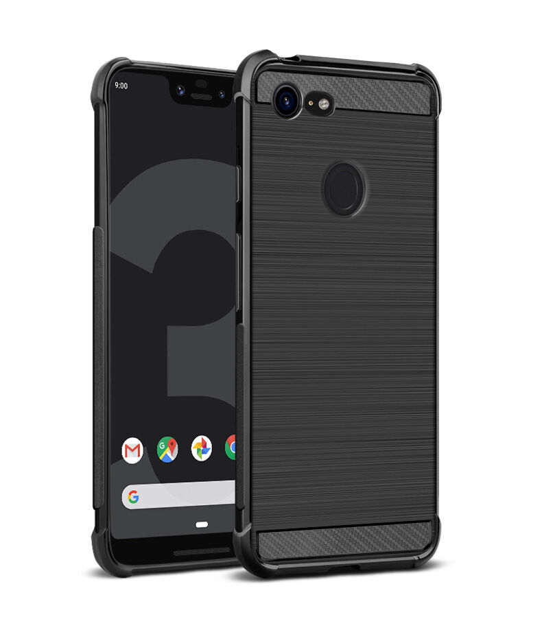 Imak Vega plastový kryt s broušenou texturou pro Google Pixel 3XL - černý