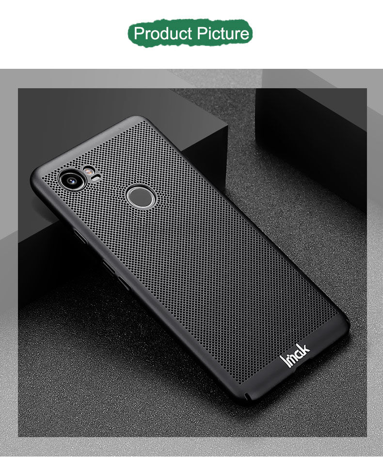 Imak plastový kryt s větráním pro Google Pixel 2XL - černý