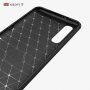 Plastový kryt s broušenou texturou pro Xiaomi Mi 9 - červený