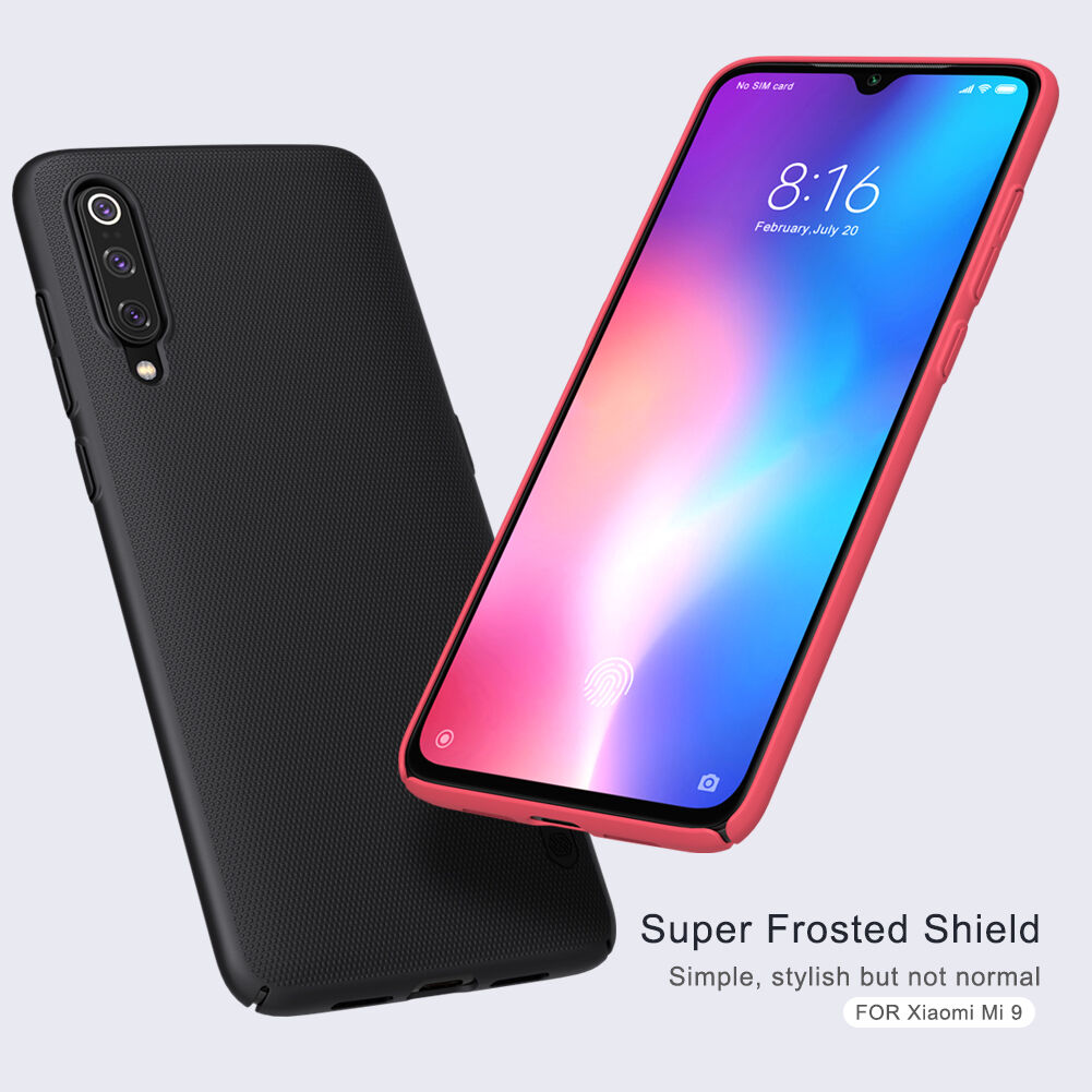 Nillkin drážkovaný kryt z tvrdého plastu pro Xiaomi Mi 9 - zlatý