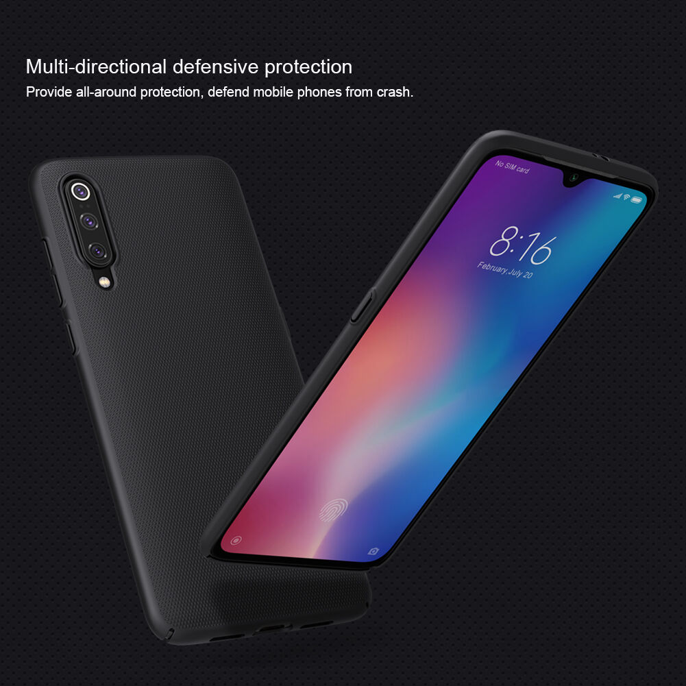 Nillkin drážkovaný kryt z tvrdého plastu pro Xiaomi Mi 9 - zlatý