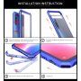 Kryt s kovovým rámečkem a tvrzeným sklem pro Xiaomi Mi 9 - modrý