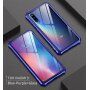 Kryt s kovovým rámečkem a tvrzeným sklem pro Xiaomi Mi 9 - modrý