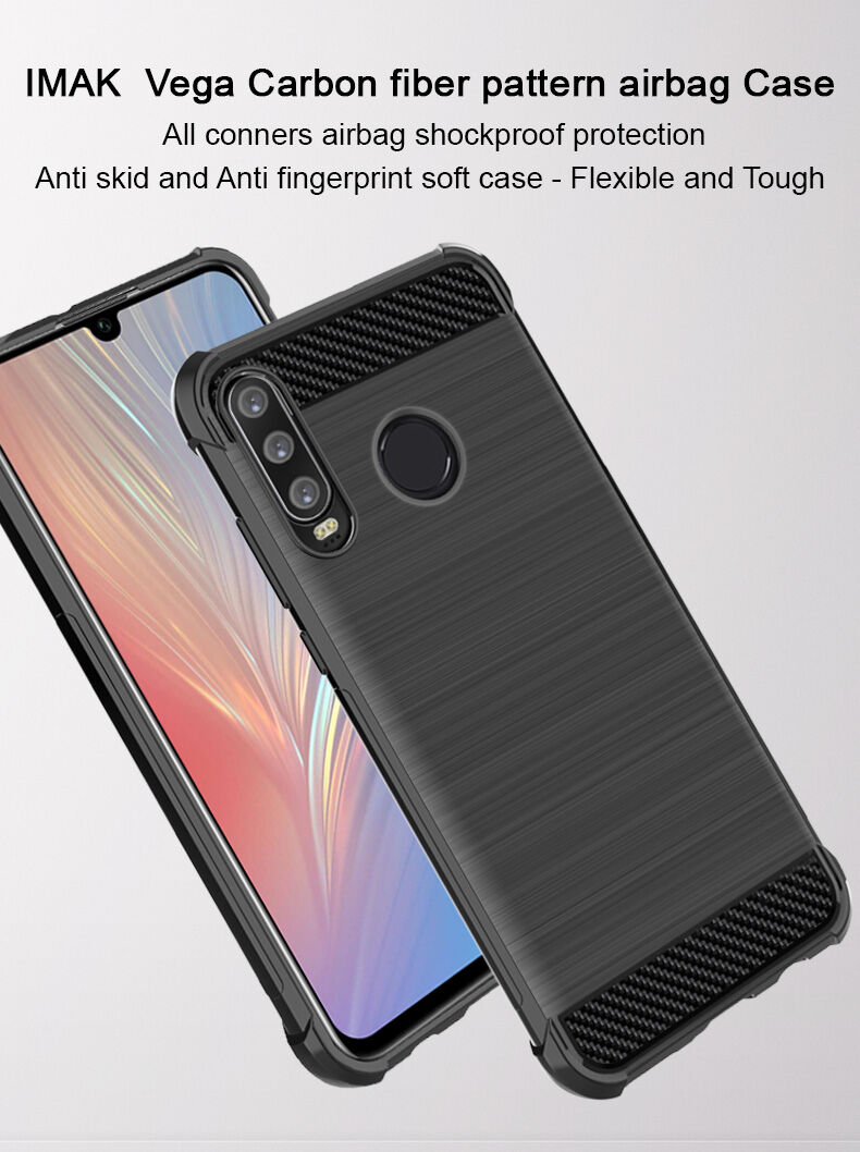 Imak Vega plastový kryt s broušenou texturou pro Huawei P30 Lite - černý