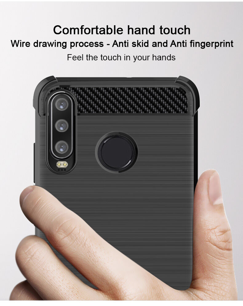 Imak Vega plastový kryt s broušenou texturou pro Huawei P30 Lite - černý