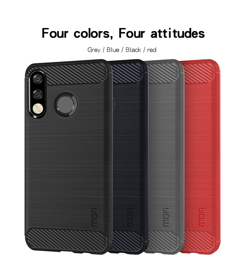 Mofi kryt s broušenou texturou pro Huawei P30 Lite - černý