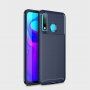 Plastový kryt s texturou karbonu pro Huawei P30 Lite - černý