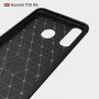 Plastový kryt s broušenou texturou pro Huawei P30 Lite - tmavěmodrý