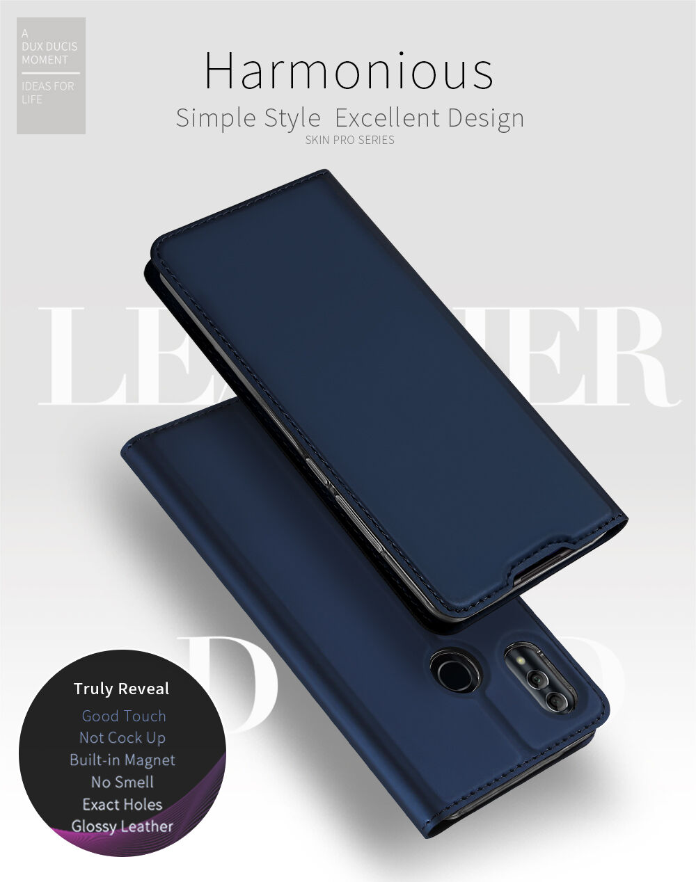 Dux Ducis Skin Pro flipové pouzdro pro Honor 10 Lite - zlaté