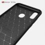 Kryt s broušenou a karbonovou texturou pro Honor 10 Lite / Huawei P Smart (2019) - tmavě modrý