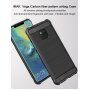 Imak kryt s broušenou a karbonovou texturou pro Huawei Mate 20 Pro - černý