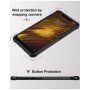 Imak kryt s broušenou a karbonovou texturou pro Huawei Mate 20 Pro - černý