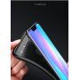 Plastový kryt s texturou karbonu pro Huawei Nova 3i - tmavěmodrý