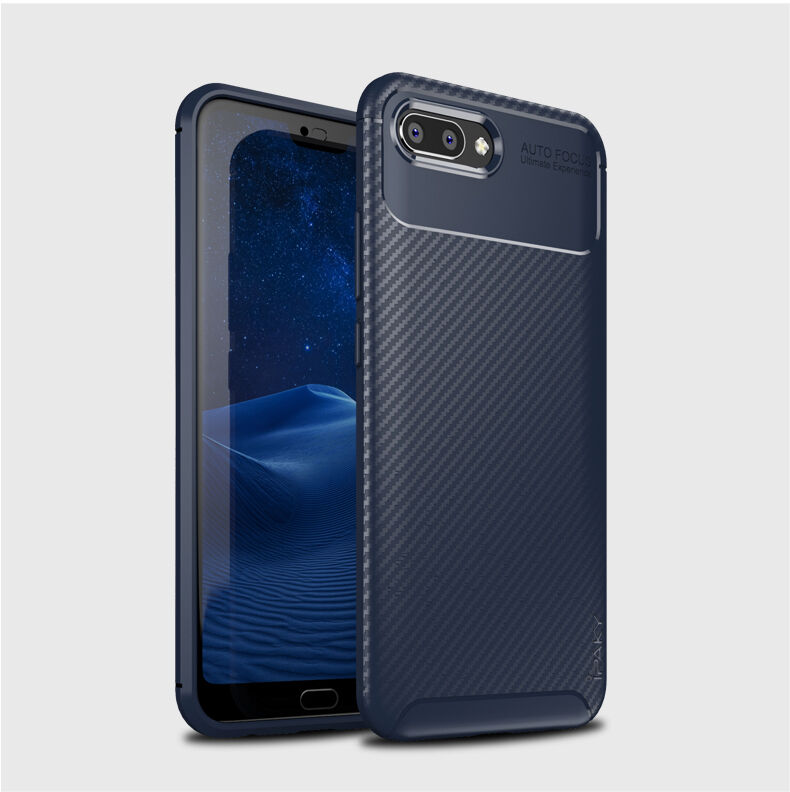 Ipaky plastový kryt s texturou karbonu pro Honor 10 - černý