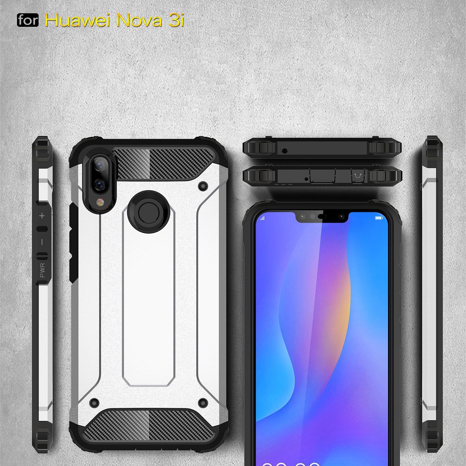 Super odolný kryt Armor pro Huawei Nova 3i - růžovozlatý
