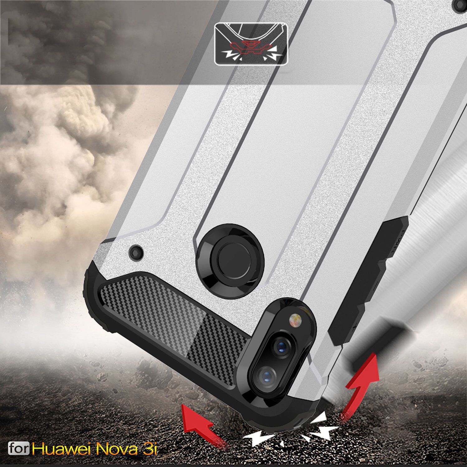 Super odolný kryt Armor pro Huawei Nova 3i - růžovozlatý