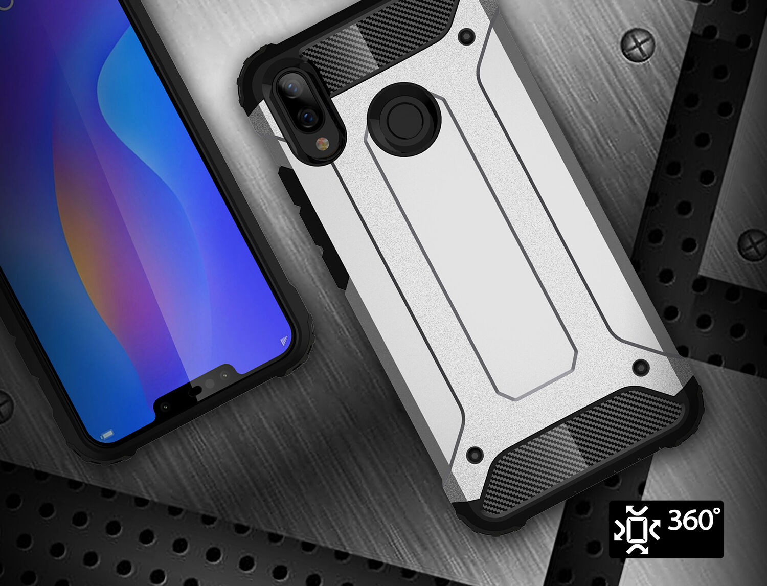 Super odolný kryt Armor pro Huawei Nova 3i - růžovozlatý