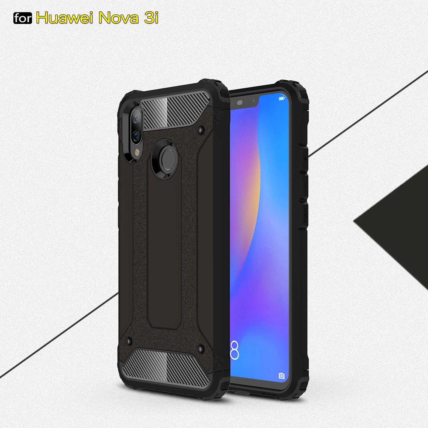 Super odolný kryt Armor pro Huawei Nova 3i - růžovozlatý