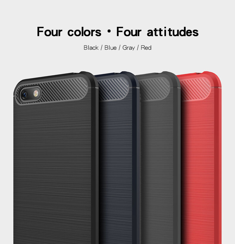 Mofi plastový kryt s broušenou texturou pro Huawei Y5 (2018) - červený