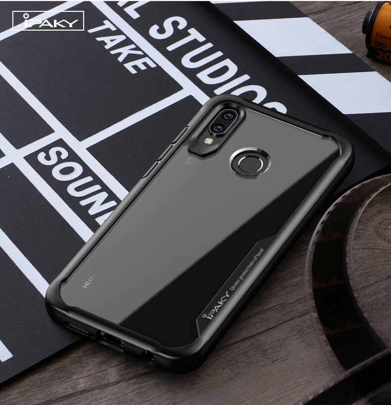 Ipaky čirý kryt s rámečkem pro Huawei Nova 3 - černý