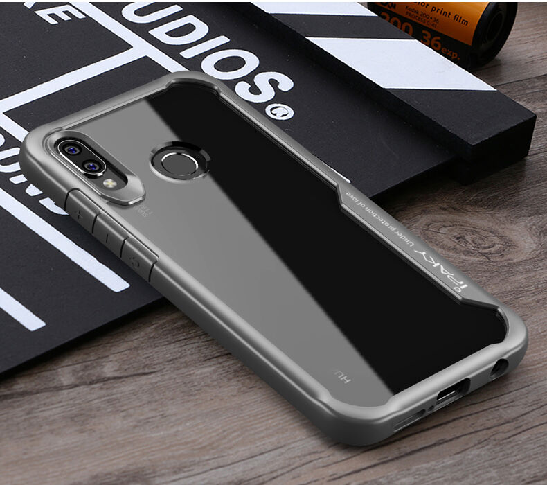 Ipaky čirý kryt s rámečkem pro Huawei Nova 3 - černý
