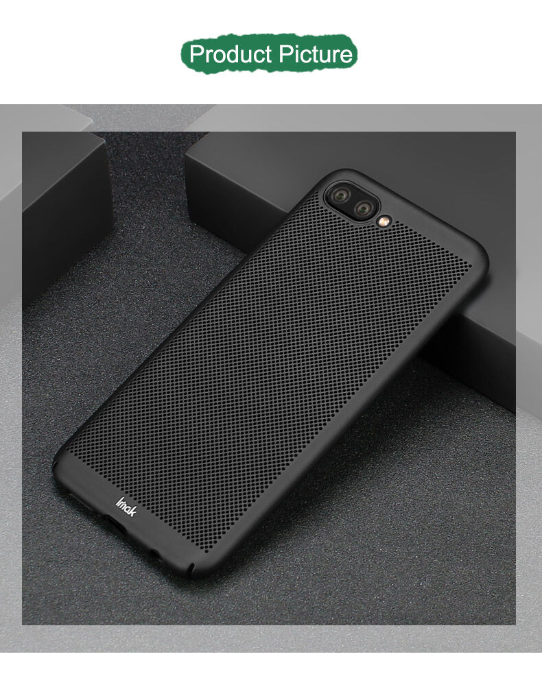 Imak prodyšný kryt s ochranou displeje pro Honor 10 - černý
