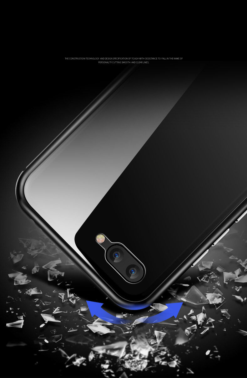 Luphie kovový rámeček s tvrzeným sklem pro Honor 10 - stříbrný / transparentní