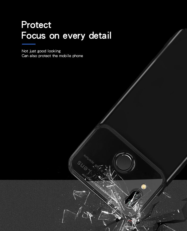 Mofi zadní kryt z plastu a skla pro Huawei P20 Lite - červený