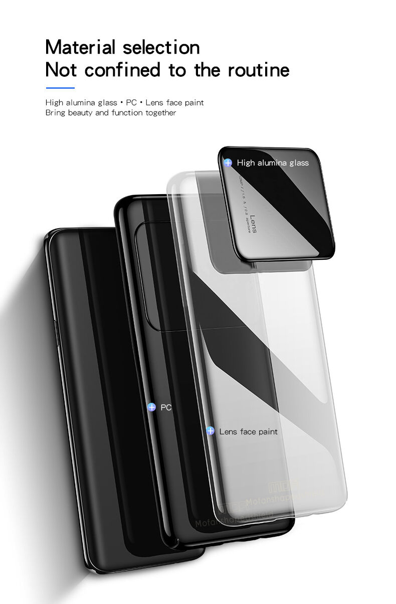 Mofi zadní kryt z plastu a skla pro Huawei P20 Lite - červený