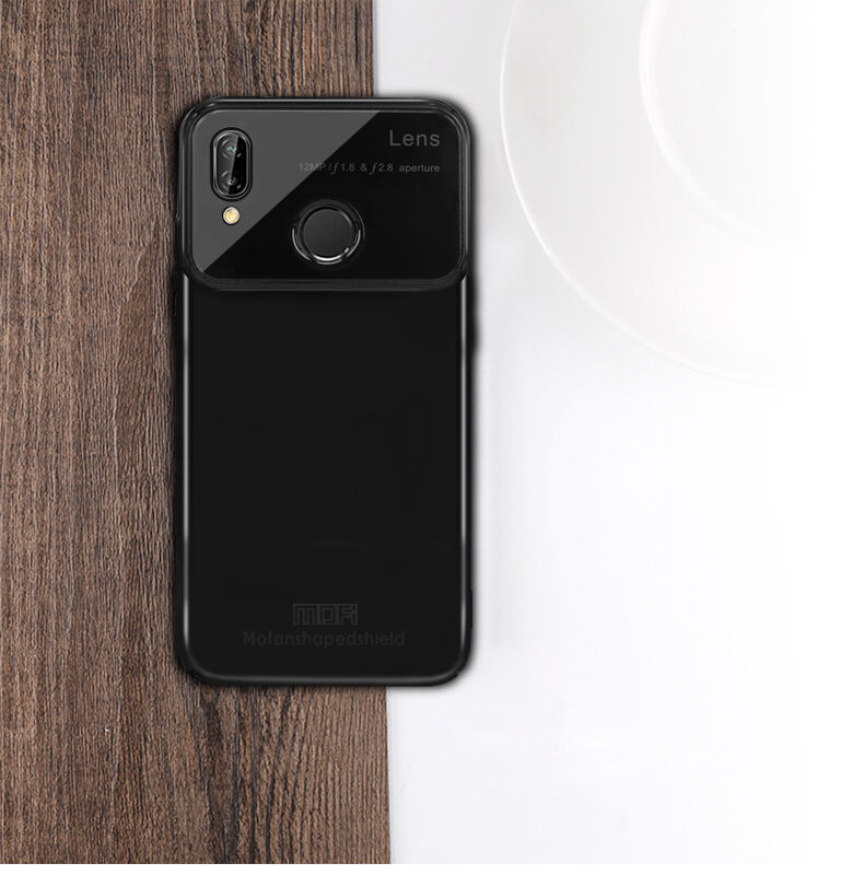 Mofi zadní kryt z plastu a skla pro Huawei P20 Lite - červený