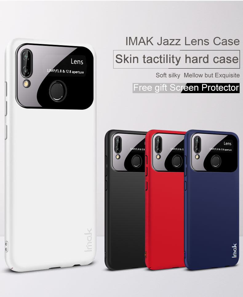Imak plastový kryt s ochranou kamery pro Huawei P20 Lite - červený
