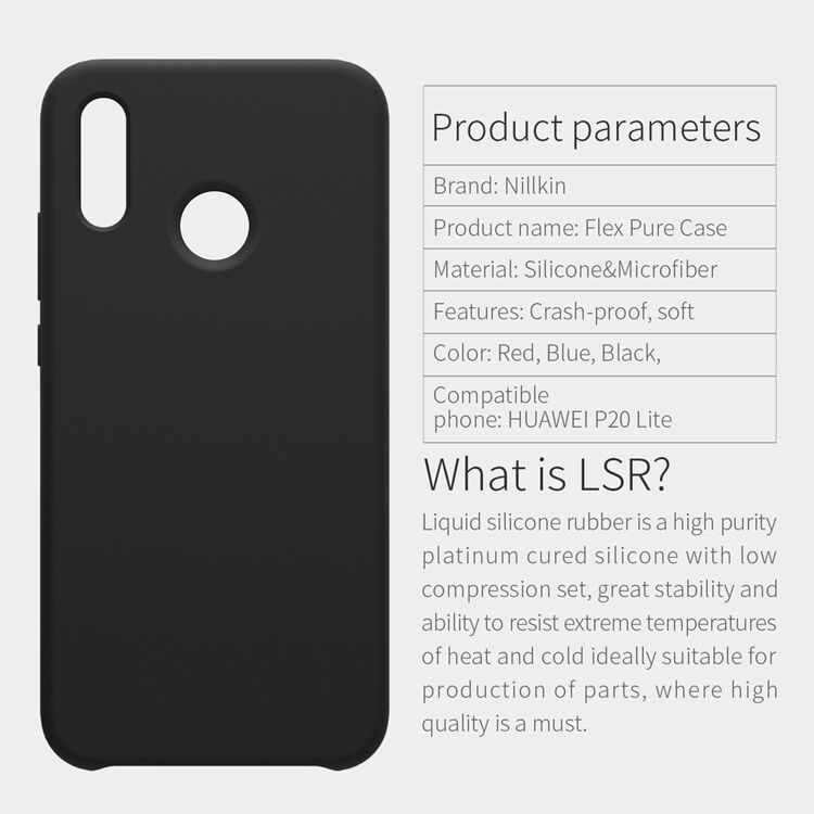 Nillkin silikonový kryt Liquid pro Huawei P20 Lite - černý