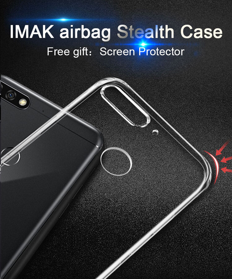 Imak nárazuvzdorný kryt s ochranou displeje pro Huawei Y7 Prime (2018) - transparentní