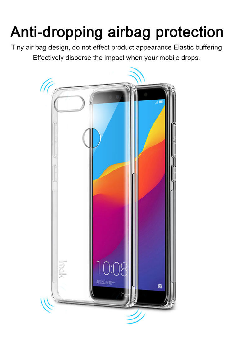 Imak nárazuvzdorný kryt s ochranou displeje pro Huawei Y7 Prime (2018) - transparentní