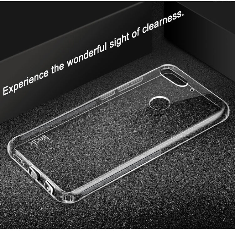 Imak nárazuvzdorný kryt s ochranou displeje pro Huawei Y7 Prime (2018) - transparentní
