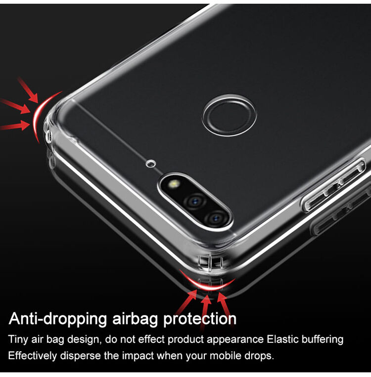 Imak nárazuvzdorný kryt s ochranou displeje pro Huawei Y7 Prime (2018) - transparentní