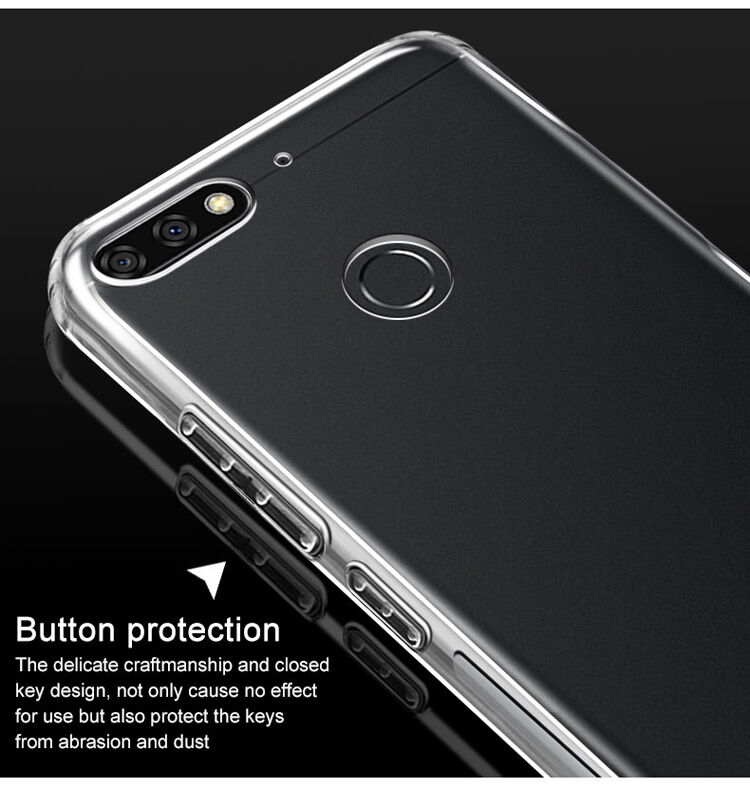 Imak nárazuvzdorný kryt s ochranou displeje pro Huawei Y7 Prime (2018) - transparentní