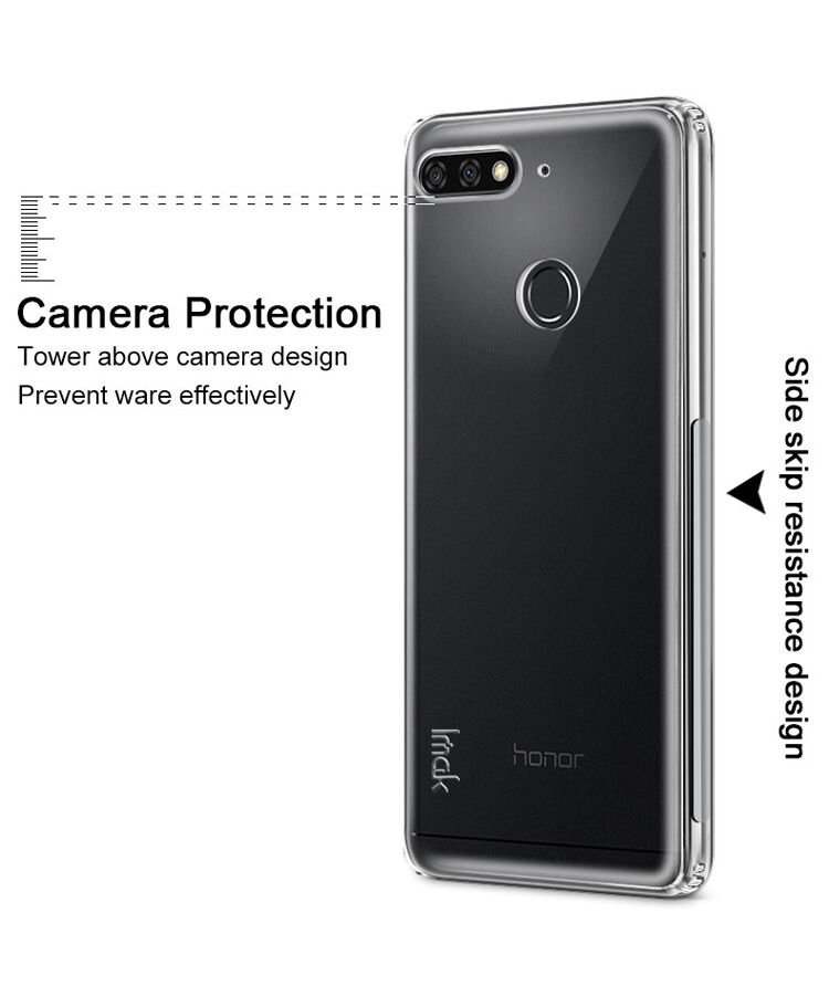 Imak nárazuvzdorný kryt s ochranou displeje pro Huawei Y7 Prime (2018) - transparentní