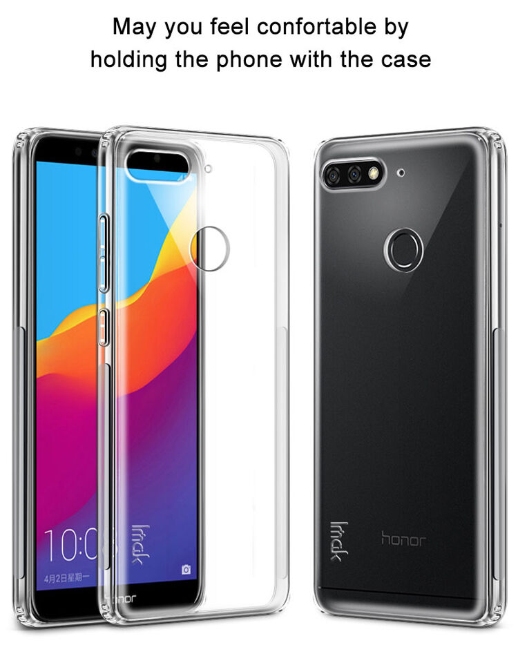 Imak nárazuvzdorný kryt s ochranou displeje pro Huawei Y7 Prime (2018) - transparentní