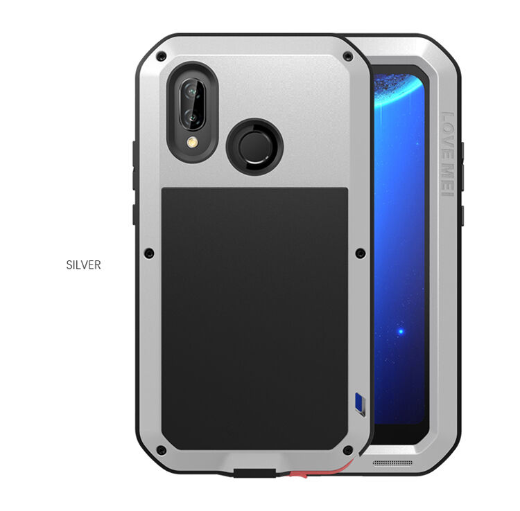 Love Mei kovový super odolný kryt pro Huawei P20 Lite - černý
