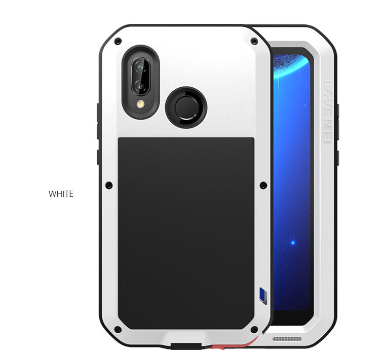 Love Mei kovový super odolný kryt pro Huawei P20 Lite - černý