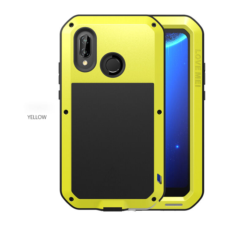 Love Mei kovový super odolný kryt pro Huawei P20 Lite - černý